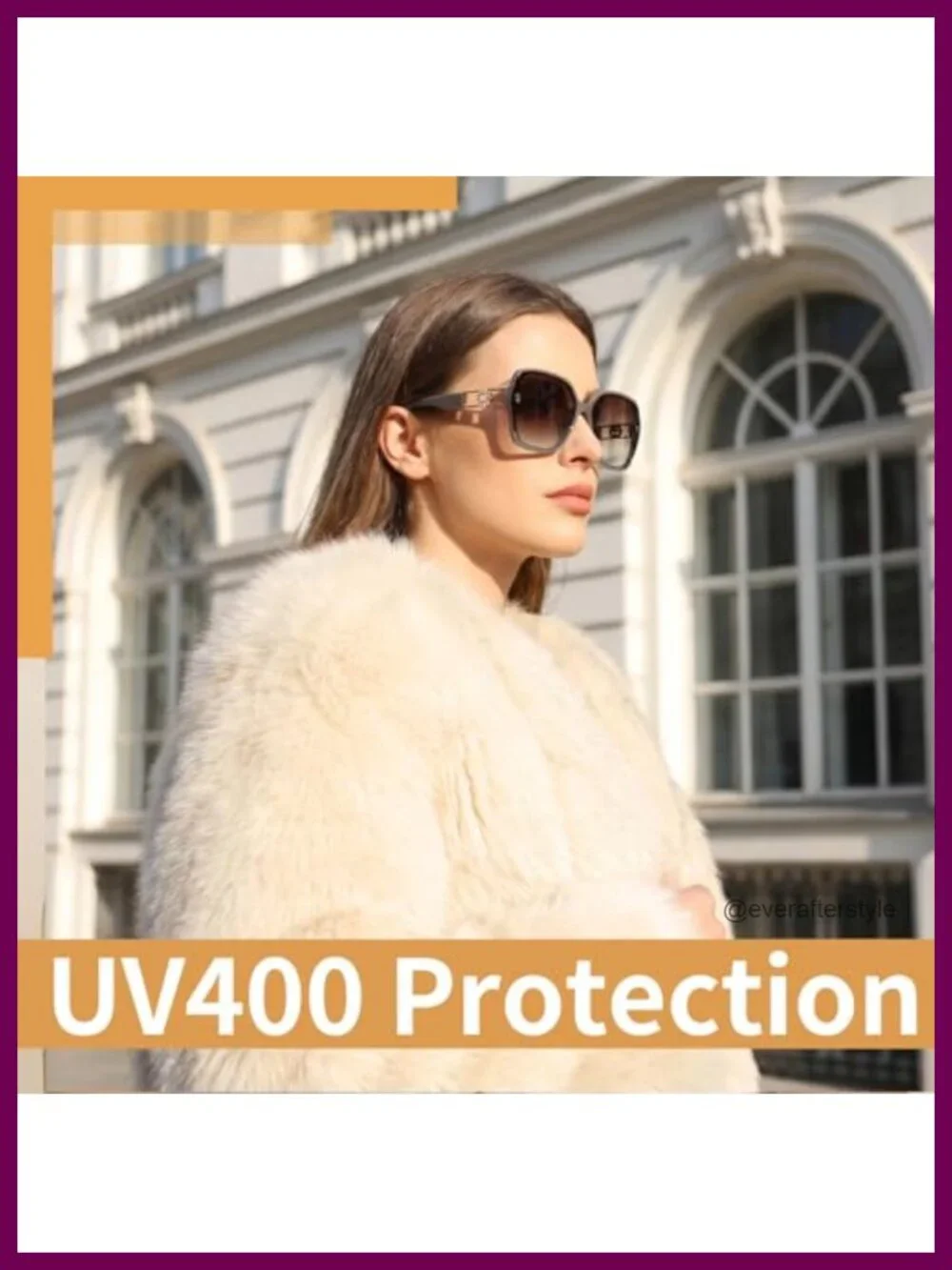 Retro 70s Oversized Square Sunglasses Women UV400 Protection Shades 4 Pack